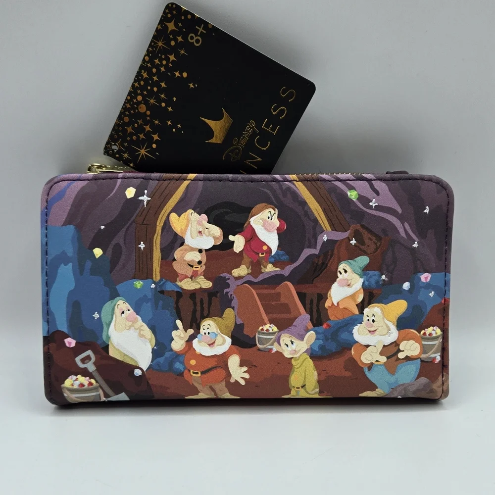 Loungefly Disney Snow White Seven Dwarfs Mine Cart Wallet